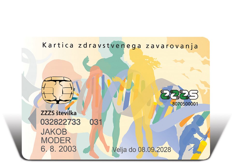 Photo of Slovene Health Insurance Card